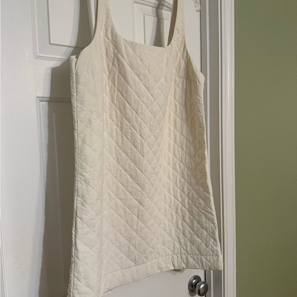 H&M Off-White Textured Dress